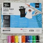 Set màu dạng thỏi vẽ vải Mont Marte Fabric Paint Sticks - 9 màu [Hàng Chính Hãng] - Image 4