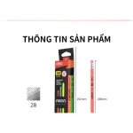 Bút Chì Deli Neon 2B U51800 Thân Gỗ Nhiều Màu Cute Vàng Xanh Hồng Cam Nhạt (Light Pink) - Image 6
