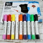 Set màu dạng thỏi vẽ vải Mont Marte Fabric Paint Sticks - 9 màu [Hàng Chính Hãng] - Image 5