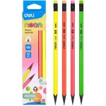 Bút Chì Deli Neon 2B U51800 Thân Gỗ Nhiều Màu Cute Vàng Xanh Hồng Cam Nhạt (Light Pink) - Image 5