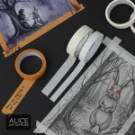 Băng Keo Chặn Màu, Chặn Sơn Chịu Nhiệt Và Cố Định Tranh Chất lượng Màu Vàng Dài 12 Mét