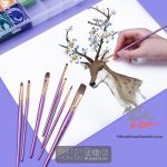 Bộ cọ tím vẽ màu nước Gallery Brush Sets Watercolour - Image 2