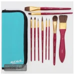 SET CỌ KÈM TÚI VẢI - VÍ MONT MARTE ĐỂ VẼ MÀU NƯỚC, SƠN DẦU, ACRYLIC ( 11 CÂY ) NEW - Image 3