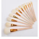 Cọ vẽ lông thỏ cán vàng vẽ tranh sơn mài, gốm sứ, phủi vàng Rẻ - Image 3