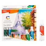 Màu sơn Acrylic Deli bộ 24 màu tuýp 12ml vẽ vải, gỗ, kim loại, đa năng Rẻ - Image 2