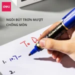 Bút lông dầu dạ viết đĩa CD hai đầu DELI EU72 nhiều màu mực Hot - Image 3