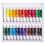 Màu sơn Acrylic Deli bộ 24 màu tuýp 12ml vẽ vải, gỗ, kim loại, đa năng Rẻ - Image 8