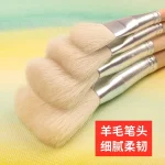 Cọ vẽ lông thỏ cán bạc vẽ tranh sơn mài, gốm sứ, phủi vàng Rẻ - Image 2