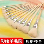 Cọ vẽ lông thỏ cán bạc vẽ tranh sơn mài, gốm sứ, phủi vàng Rẻ - Image 3