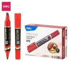 Bút lông dầu dạ viết đĩa CD hai đầu DELI EU72 nhiều màu mực Hot - Image 7