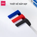 Bút lông dầu dạ viết đĩa CD hai đầu DELI EU72 nhiều màu mực Hot - Image 5