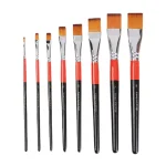 Cọ vẽ đầu dẹt vuông Flat Keep Smiling vẽ màu nước, acrylic, sơn dầu Hot