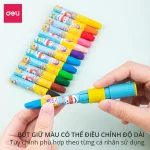 Màu sáp dầu Deli Super Wings kèm bút cắm màu tươi sáng, tô mịn, an toàn cho bé B - Image 5