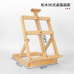 Giá vẽ gỗ để bàn gấp gọn, điều chỉnh độ cao thấp tùy ý, tiện lợi mang theo mọi nơi