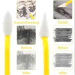 Bay di chì, tán chì, than, phấn tiên Nyoni vẽ tranh mĩ thuật, chuyên nghiệp (có đầu thay thế) - Image 5