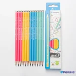 Bút chì gỗ sắc màu Pensile Marvy 8006 độ đậm 2B dành cho học sinh, văn phòng, viết chữ, vẽ, đa năng dành cho bé - Image 2