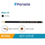 Bút chì gỗ đen Pensile Marvy 7002 độ đậm HB 2B dùng để vẽ ký họa phác thảo văn phòng ghi chép thân bút lục giác