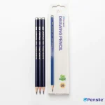 Bút chì gỗ đen Pensile Marvy 7002 độ đậm HB 2B dùng để vẽ ký họa phác thảo văn phòng ghi chép thân bút lục giác - Image 3