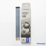 Bút chì gỗ xám Pensile Marvy 7003 độ đậm từ HB đến 8B vẽ ký họa, sketch, vẽ chì phác thảo chuyên nghiệp (1 cái) - Image 6