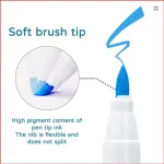 Bộ màu Acrylic Marker ZIBEEF ngòi Brush từ 18 đến 84 màu mã Z-8610 vẽ trên đa chất liệu vải, gỗ, da, giấy - Image 3