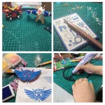 Tấm lót cắt giấy tự liền HuanMei A1 Cutting Mat dùng kê, cắt, Washi Tape làm đồ Handmade DIY (MÀU NGẪU NHIÊN) - Image 4