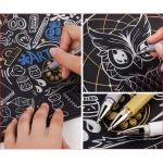 Bút gel vẽ cao cấp UNI-BALL SIGNO ngòi 1mm nhiều màu trắng, nhũ bạc silver, nhũ vàng gold PIGMENT INK - Image 7