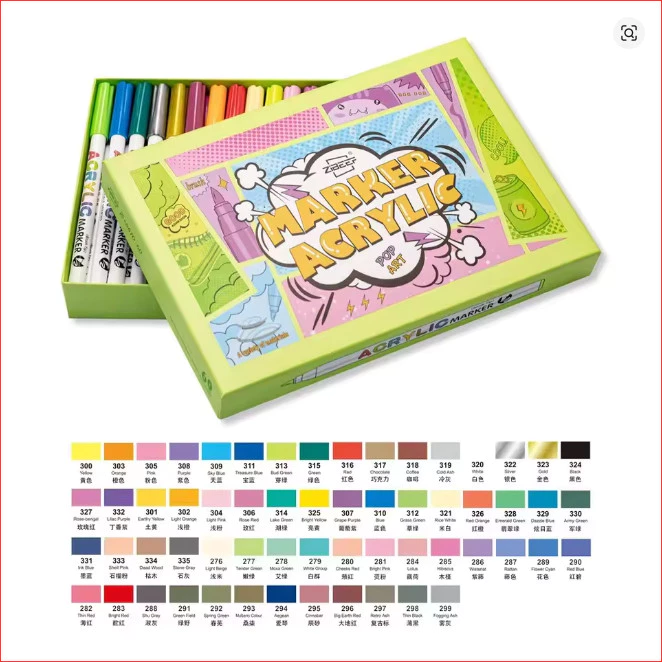 sg-11134201-7rfhl-m9yhgdsndrin21.webp Bút Sơn Acrylic Zibeef Acrylic Marker Vẽ Đa Chất Liệu Màu Sắc Tươi Sáng Phù Hợp làm Đồ Hanmade DIY - Image 1