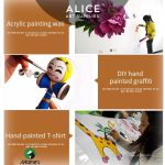 Màu Acrylic Trắng Đen - Image 2