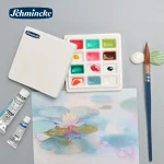 Khay pha màu Palette Schmincke bằng sứ dành cho màu nước, gouache, poster - Image 5