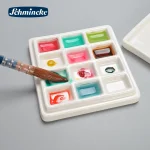 Khay pha màu Palette Schmincke bằng sứ dành cho màu nước, gouache, poster - Image 6