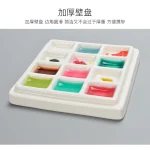 Khay pha màu Palette Schmincke bằng sứ dành cho màu nước, gouache, poster - Image 4