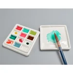 Khay pha màu Palette Schmincke bằng sứ dành cho màu nước, gouache, poster - Image 7