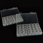 Hộp 28 ô chiết màu wat, gouache, poster, acrylic dung tích khoảng 10ml trong suốt nhựa có thể tháo rời - Image 2