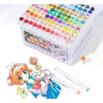 Marker Superior Touch Soft Head màu dạ 2 đầu mềm 12 24 36 40 48 60 80 có kèm hộp đựng vẽ phong ảnh, thời trang, ký họa - Image 6