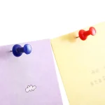 Hộp 80 cái đinh ghim giấy Deli nhiều màu ghim giấy note ghi chú tiện lợi - Image 5