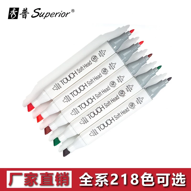 vn-11134207-7ra0g-m7i58aqbglbw85.webp 120 Màu dạ MARKER SUPERIOR TOUCH SOFT HEAD LẺ MS-888 tone đỏ cam tím vẽ truyện tranh, manga, kiến trúc, ký họa - Image 1