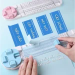 Bàn cắt giấy HUANMEI 4 kiểu Dụng Cụ Cắt Giấy Thủ Công 4 Trong 1 Cắt Giấy Bìa Craft Làm DIY Đa Năng Tiện Dụng