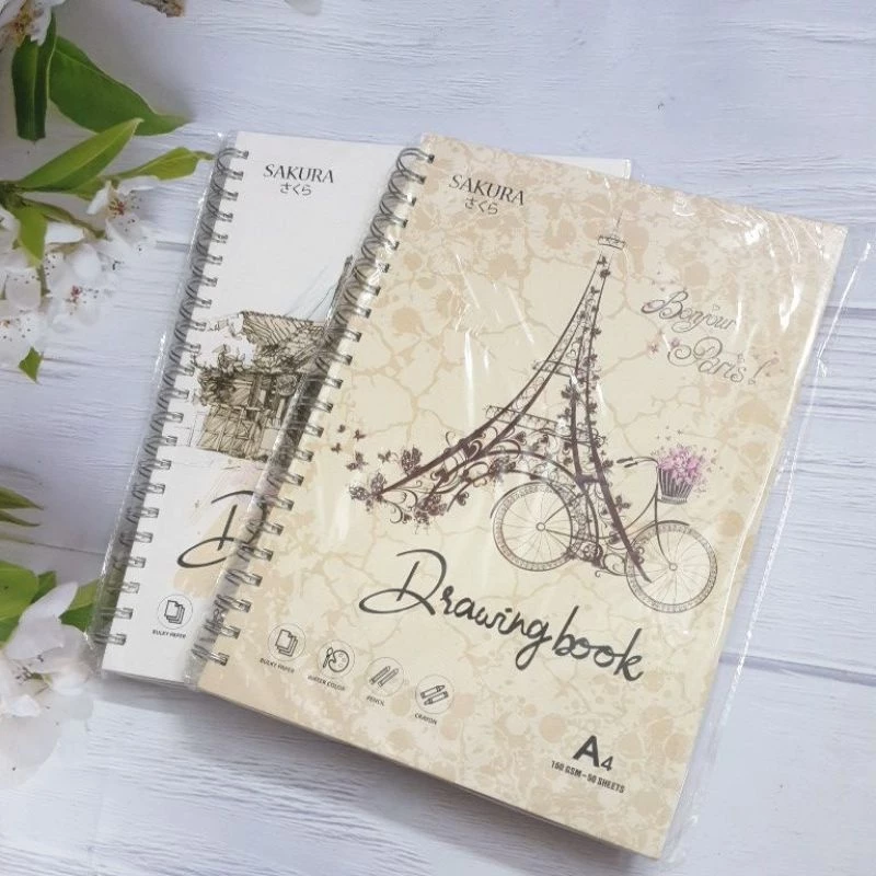 vn-11134207-7ra0g-ma481dyvotkod8.webp Sổ vẽ lò xo SAKURA TAKEYO 160gsm 180gsm vẽ chì, ký họa, poster, gouache, sáp dầu - Hot - Image 1