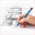 Bút chì ĐỨC STAEDTLER JUMBO 100J thân to lõi chì to phác thảo, ký họa đủ độ đậm từ HB đến 8B (1 cái) - Image 2