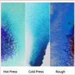 Giấy vẽ Baohong A2 A3 A4 dày 300gsm 100% cotton hạng họa sĩ vân cold, vân hot khổ lỡ và đủ vẽ màu nước, acrylic, đa năng - Image 6