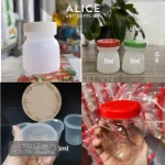 Hộp nhựa nhỏ để đựng màu bột, có nắp đậy màu trong ~ 30ml, 50ml, 90ml, 100ml NEW