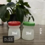 Hộp nhựa nhỏ để đựng màu bột, có nắp đậy màu trong ~ 30ml, 50ml, 90ml, 100ml NEW - Image 3