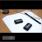Tẩy Gôm Mềm mạnh cho giấy mỏng, tẩy đen 4B Hàn Quốc Jumbo & Tẩy vàng Gingko, Tẩy Ganh, Deli, Tombow Mono - Image 7