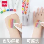 Bút Lông Màu Marker DELI Chuyên Nghiệp Hộp Nhựa An Toàn Cho Bé - Phân Loại Màu Đa Dạng New - Image 5